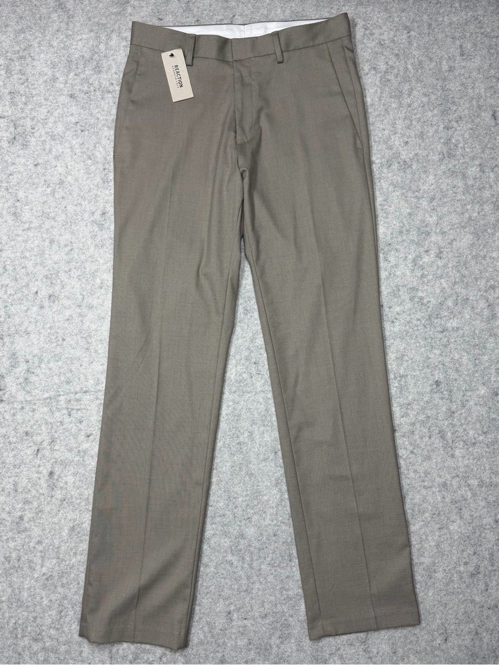 Kenneth Cole Reaction Men's Slim Fit Dress Pants 30x32 Taupe Brown NWT